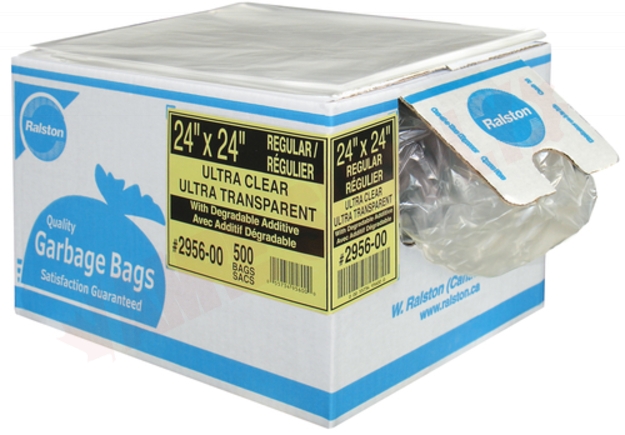 Photo 1 of 2975-00 : Clear Garbage Bags 35 x 50 Strong Strength 125/Case