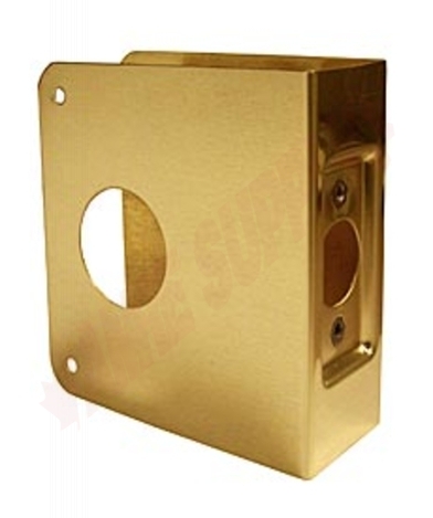 Photo 1 of 6-PB-CW : Don-Jo Deadbolt Door Wrap, 4 x 4-1/2, Polished Brass