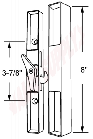 Photo 7 of 4-503 : AGP Sliding Glass Door Handle Set, Black