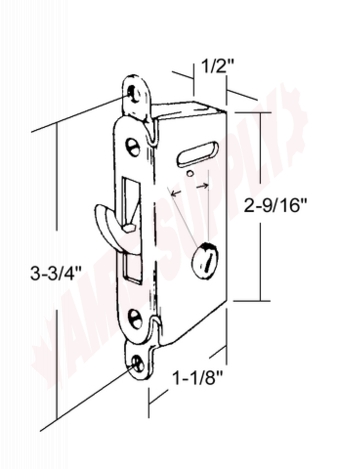 Photo 9 of 4-518 : AGP Vertical Keyway Mortise Lock, 3-3/4 Holes