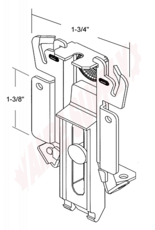 Photo 15 of 9-1252 : AGP Bypass Closet Door Bottom Guide, Individual