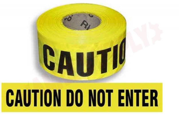 Photo 1 of CT3YE2 : Honeywell Caution Do Not Enter Tape, 3 x 1000', Yellow with Black Lettering