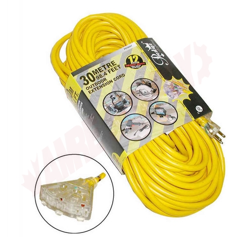 Photo 1 of P010867 : Prestige 30m Extension Cord with Power Indicator Light, Yellow