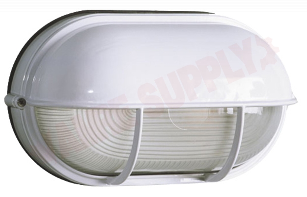 Photo 1 of 305562WH : Galaxy Lighting 11 Marine Light W/ Hood, White, Frosted, 1x100W