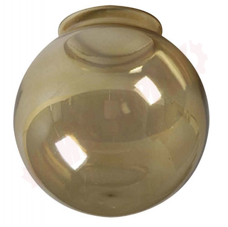 Photo 1 of 61035GAB : Galaxy Lighting 6 Glass Globe, Amber, 3-1/4 Neck