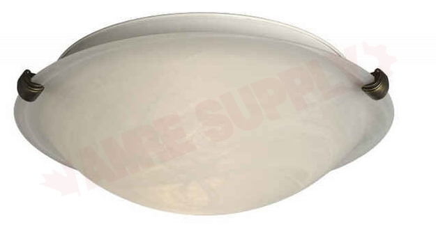 Photo 1 of 680116MB-ORB : Galaxy Lighting 16 Ofelia Flush Mount, Oil-Rubbed Bronze, Marbled, 3x60W