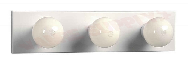Photo 1 of 713200 : Galaxy Lighting 3-Light Vanity Bar, White, 3x60W