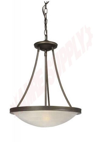 Photo 1 of 811480ORB : Galaxy Lighting 15 Julian Pendant, Oil-Rubbed Bronze, Marbled, 3x100W