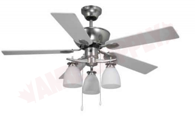 Photo 1 of CF42NEW5BPT : Canarm New Yorker, 42 Ceiling Fan, Brushed Pewter, 3x60W