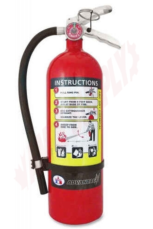 Photo 1 of 21008347 : Kidde Badger Advantage Fire Extinguisher, 5lb, 3-A:40-B:C