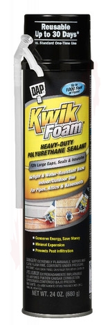 Photo 1 of 74202 : Dap Kwik Foam Polyurethane Insulating Foam Sealant, 680g
