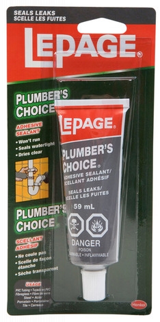 Photo 1 of 32246 : LePage Plumber's Choice Adhesive Sealant, 59mL
