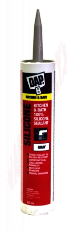 Photo 1 of 73450 : Dap Kitchen & Bath Silicone Sealant, Gray, 300mL