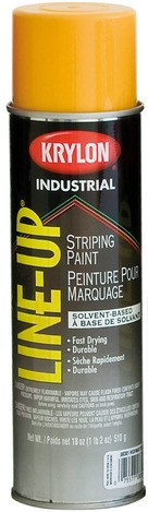 Photo 1 of 808301 : Line-Up Pavement Striping Spray Paint, Highway Yellow