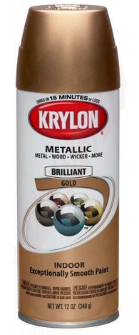 Photo 2 of 42204 : Krylon Metallic Spray Paint, Brass