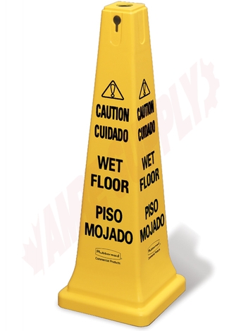 Photo 1 of 627677YEL : Rubbermaid 36 Caution, Wet Floor Safety Cone
