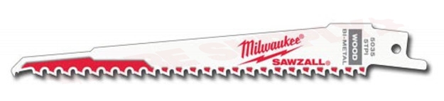 Photo 2 of 48-00-5035 : Milwaukee 5-Pack Sawzall Blades, 6 5TPI
