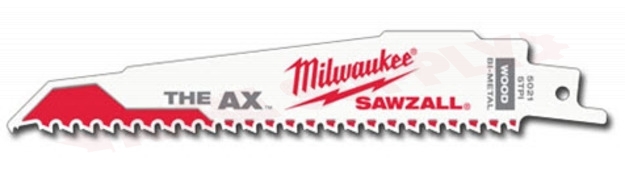 Photo 2 of 48-00-5021 : Milwaukee 5-Pack The AX Sawzall Blades, 6 5TPI