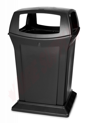 Photo 1 of 917388BLA : Rubbermaid Ranger Container, 45 gal., Black