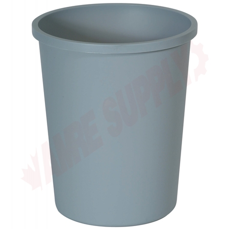 Photo 1 of 294700GRAY : Rubbermaid Untouchable Round, 11 gal., Grey