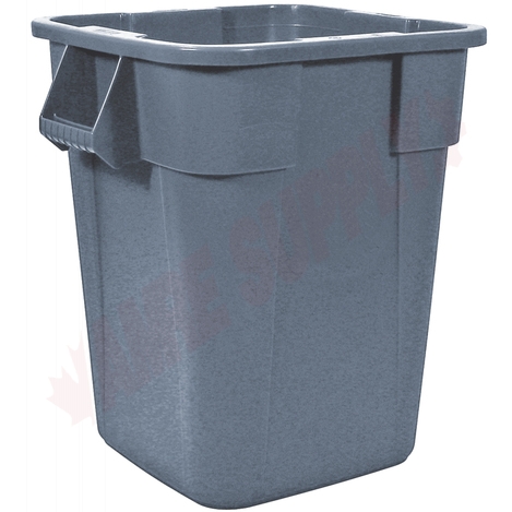 Photo 1 of 353600GRAY : Rubbermaid Brute Square Container, 40 Gal, Gray