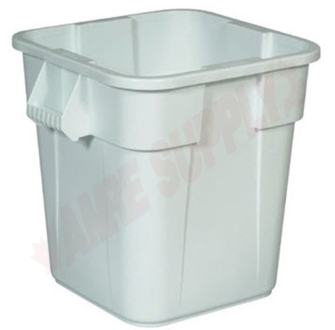 Photo 1 of 353600WHT : Rubbermaid Brute Square Container, 40 Gal, White