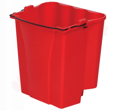Photo 1 of 9C7400RED : Rubbermaid Dirty Water Bucket For WaveBrake, Red, 18 Quart