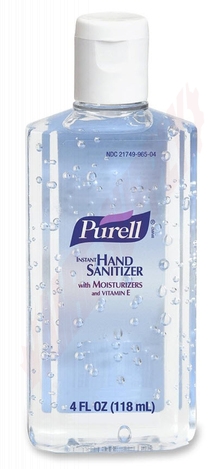 Photo 1 of 9651-24 : Purell Hand Sanitizer, 70% Alcohol, 118mL Bottle