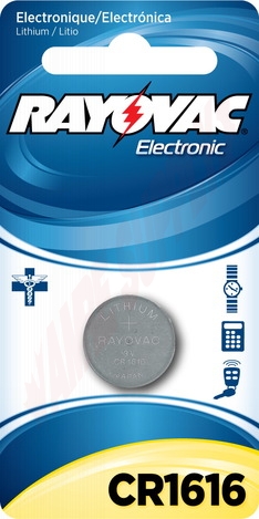 Photo 1 of KECR1616-1 : Lithium Keyless Entry Battery, 3v, 1616 Size, Individual