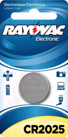 Photo 1 of KECR2025-1 : Lithium Keyless Entry Battery, 3v, 2025 Size, Individual