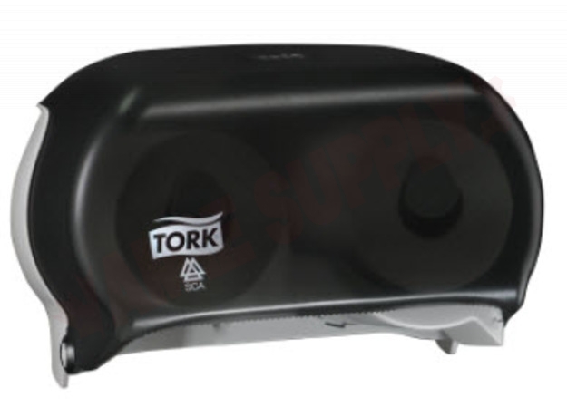 Photo 1 of 59TR : Tork Twin Roll Bath Tissue Dispenser, Smoke