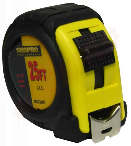 Photo 1 of T001731AST-DB : Shopro Tape Measure, 1-1/4 x 25', SAE (inches)