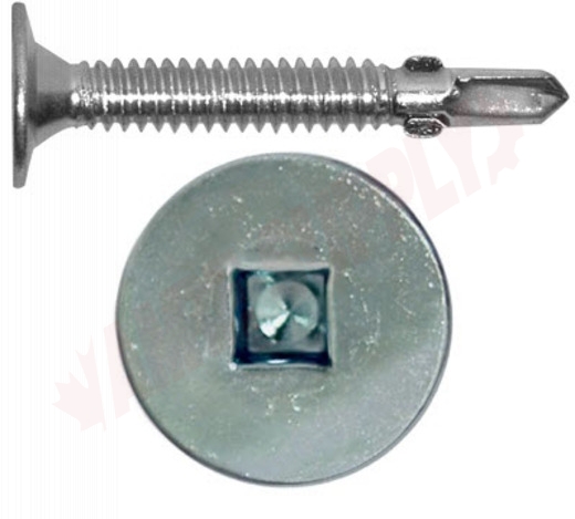 Photo 2 of WKRTZ123MR : Reliable Fasteners Wood to Metal Screw, Wafer Head, Self Tapping with Reamer, #12 x 3, 2/Pack