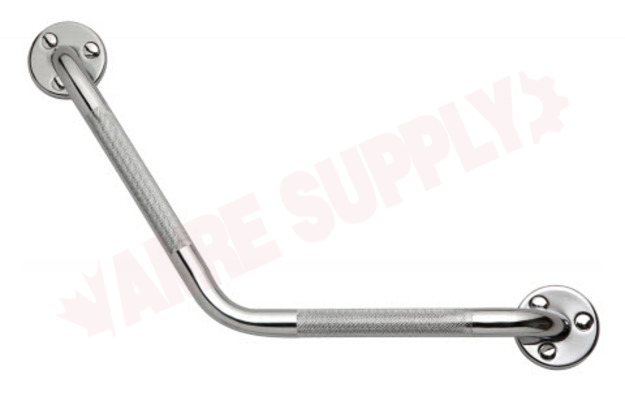 Photo 1 of 03-4905 : Taymor 135° Angle Knurled Steel Grab Bar, Stainless Steel