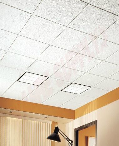 Photo 3 of ARM704A : Armstrong Cortega Lay-In Ceiling Tiles, 24 x 24 x 5/8, 16/Pack