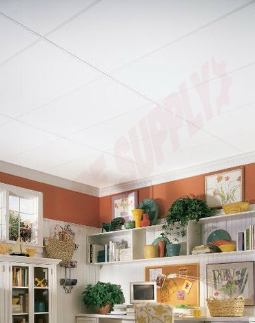 Photo 3 of ARM280C : Armstrong Plain White Ceiling Tiles, 24 x 48 x 1/2, 8/Pack