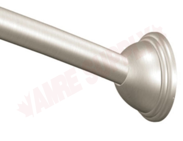 Photo 2 of CSR2160BN : Moen Curved Shower Rod, Adjustable 54 - 72, Brushed Nickel