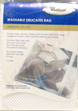 Photo 2 of W10180464RP : Whirlpool W10180464RP Washer & Dryer Delicates Laundry Bag