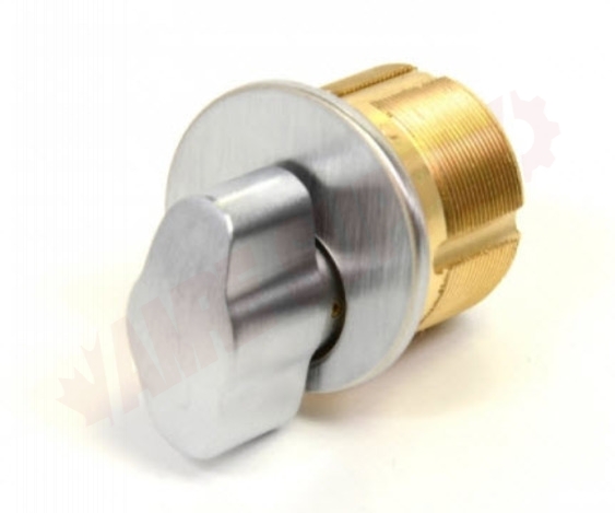 Photo 1 of M100-T-26D-AR : GMS Mortise Cylinder, T-Turn, 1, Satin Chrome