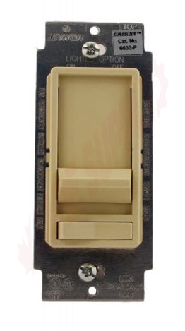 Photo 1 of 6633-PLI : Leviton SureSlide Lighted Dimmer, 3-Way with Preset, Ivory
