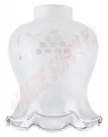 Photo 1 of 50-120 : Satco Acid Etched Grape Design Glass, 1-5/8 Neck