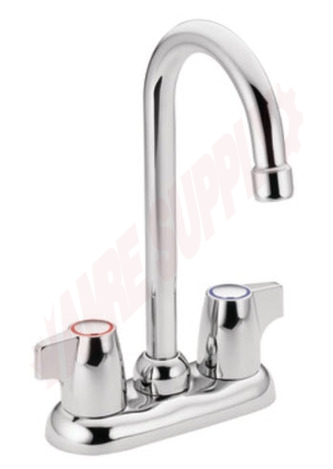 Photo 1 of 4903 : Moen Chateau Two-Handle High Arc Bar Faucet, Chrome