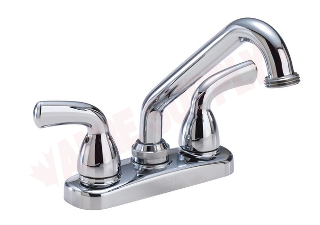Photo 1 of 82904 : Waltec Two Handle Laundry Faucet, Washerless, Metal Lever Handle, Chrome