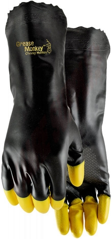 Photo 1 of 5552-XL : Grease Monkey Cheeky Monkey PVC Gloves, Xtra Large, 1 Pair