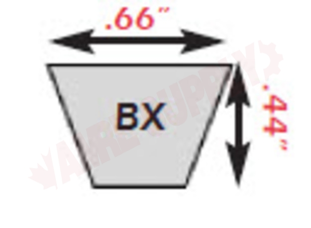 Photo 6 of BX46 : Jason Industrial 49 x 21/32 BX Cogged V Belt