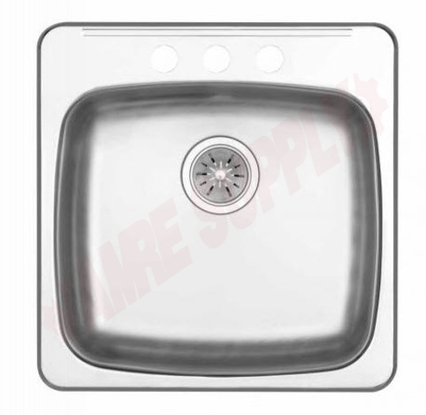 Photo 1 of JP703D73 : Novanni Pro Drop-In Kitchen Sink, 1 Bowl, 3 Holes, Stainless Steel