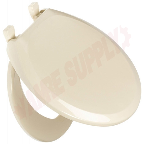 Photo 1 of 70-006 : Bemis Toilet Seat, Round, Closed Front, Bone, with Cover