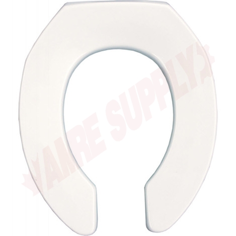 Photo 1 of 2055CT-000 : Bemis Commercial Toilet Seat, Round, Open Front, White, No Cover