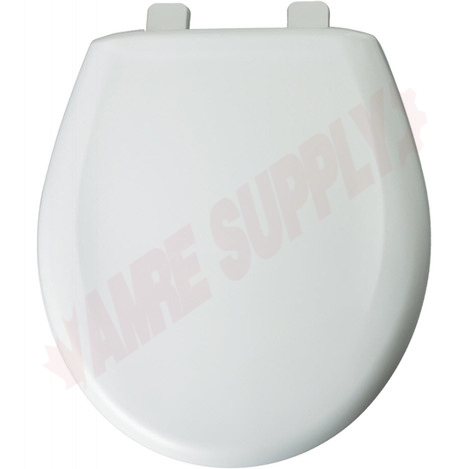 Photo 1 of 200TC-000 : Bemis Toilet Seat, Round, Closed Front, White, with Cover