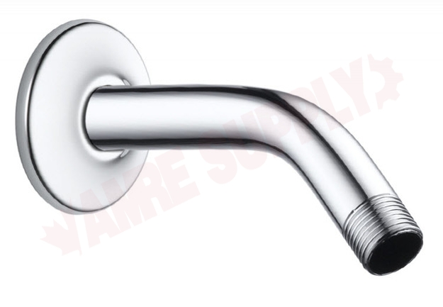Photo 1 of ULN503 : Master Plumber 6 Brass Shower Arm With Flange, Chrome